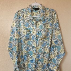 I.N.C.  Floral Blouse